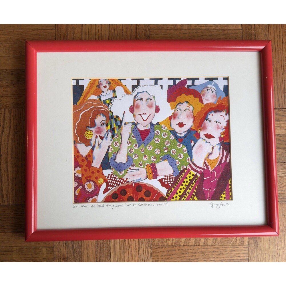 3X JERRY FENTER “She Was So Bad They Sent Her To Catholic School” Signed Print - Picture 2 of 11